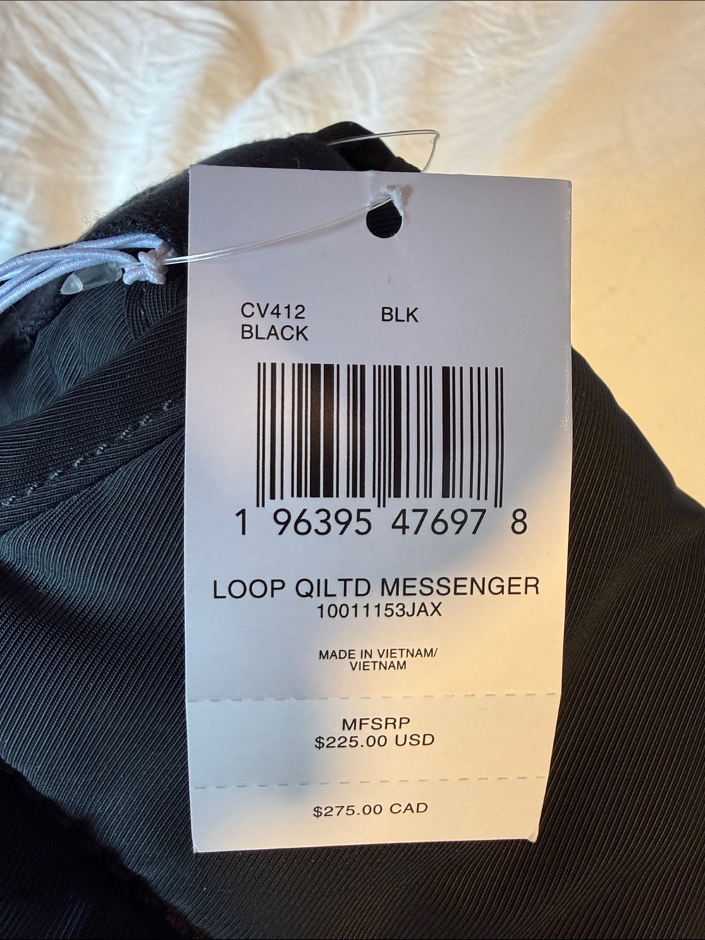 Coachtopia Black Quilted Crossbody Messenger Bag with Patch Detail - Picture 2 of 8